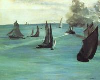 Manet, Edouard - The Beach at Sainte Adresse